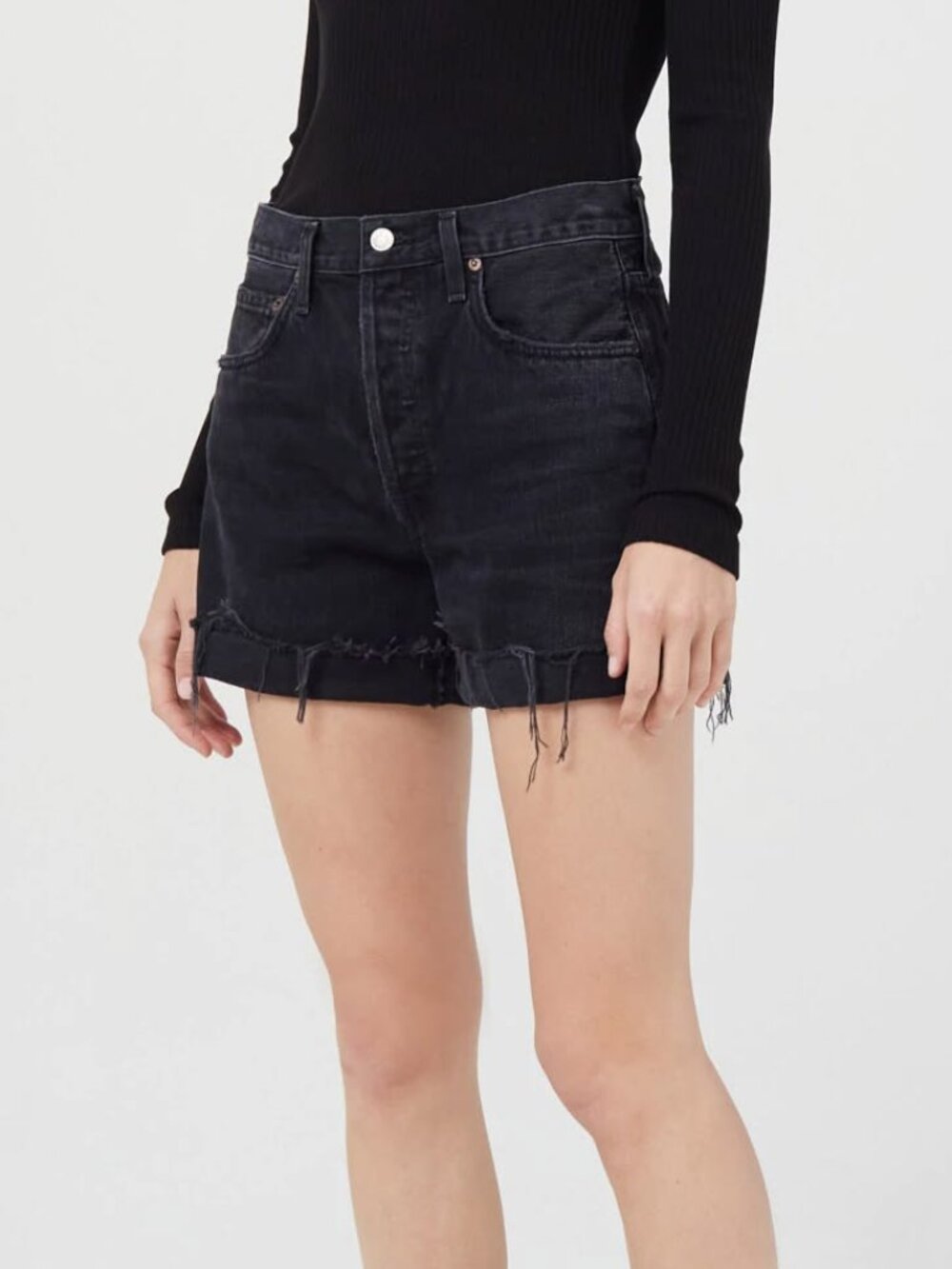 PRICE FIRM! Agolde Parker Long Shorts in "Lucid"